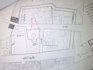موفعیت مسجد کبود در شهر تبریز